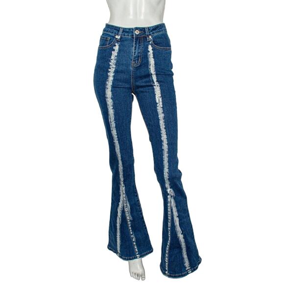 I AM GIA Size Small Savannah Mid Rise Flare Jeans Flare Leg - Picture 2 of 12